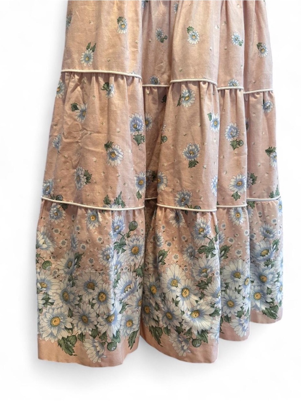 Vintage Storybook Heirlooms Girls 6 Pink Prairie Dress Lace Collar Cottagecore - Picture 3 of 8